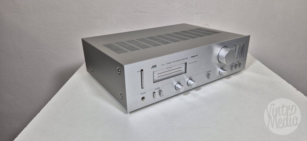 JVC A-X1 Versterker | Stereo | Phono | Vintage | Garantie, JVC, Refurbished, Ophalen of Verzenden, Minder dan 60 watt