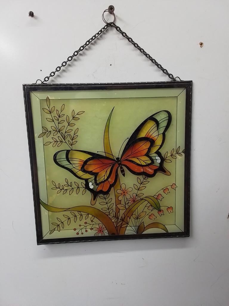 15946) mooie raamhanger  vlinder 26x26cm, Ophalen of Verzenden