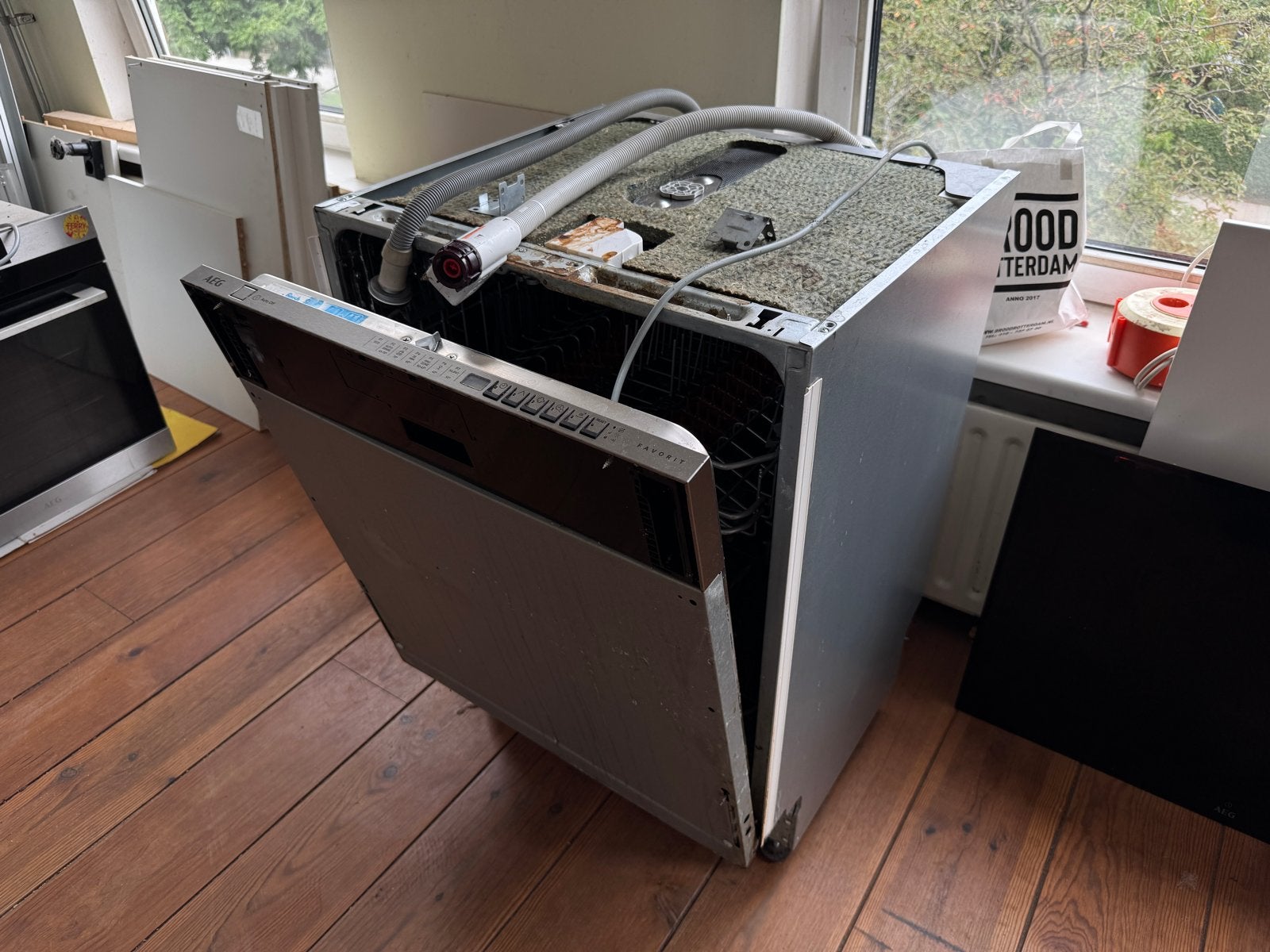 AEG vaatwasser, Ophalen, Gebruikt, Inbouw, Minder dan 85 cm