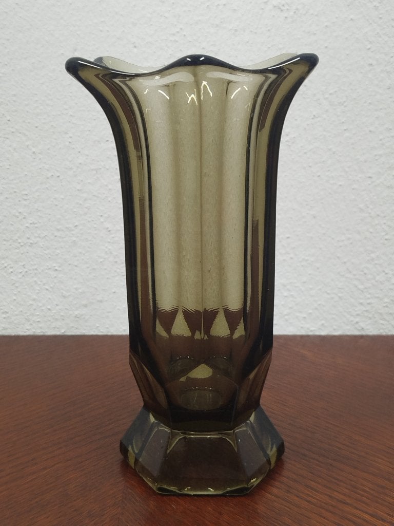 Originele Art Deco vaas 'Américain' Val Saint Lambert Luxval, Ophalen of Verzenden