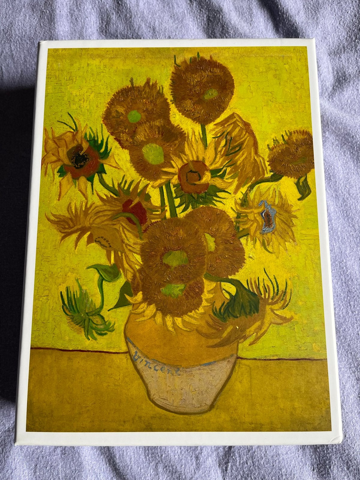 Van Gogh Museum Zonnebloemen Puzzel 1000 stukjes, Ophalen of Verzenden, 500 t/m 1500 stukjes, Zo goed als nieuw, Legpuzzel