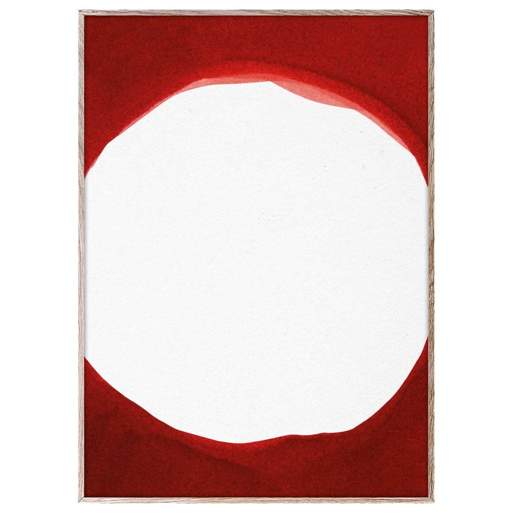 Norm Architects Enso Red III Poster 30x40 cm, Ophalen, Rechthoekig Staand, Nieuw, A1 t/m A3