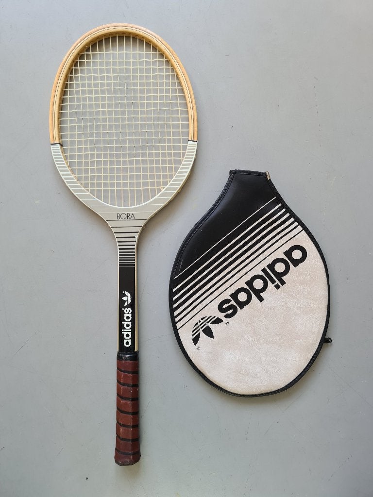 div. vintage Donnay Borg Dunlop McEnroe houten tennis-racket, Sport en Fitness, Tennis, Ophalen of Verzenden, Gebruikt, Racket