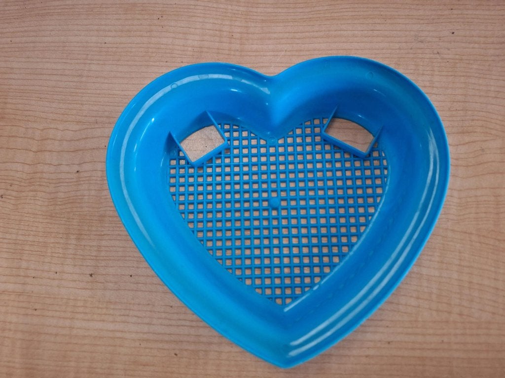 zandbak zeefje hartje, Kinderen en Baby's, Speelgoed | Buiten | Zandbakken, Ophalen of Verzenden, Zo goed als nieuw