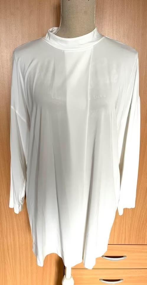 Claudia Strater witte top maat 46[dm], Kleding | Dames, Tops, Zo goed als nieuw, Maat 42/44 (L), Wit, Lange mouw, Ophalen of Verzenden