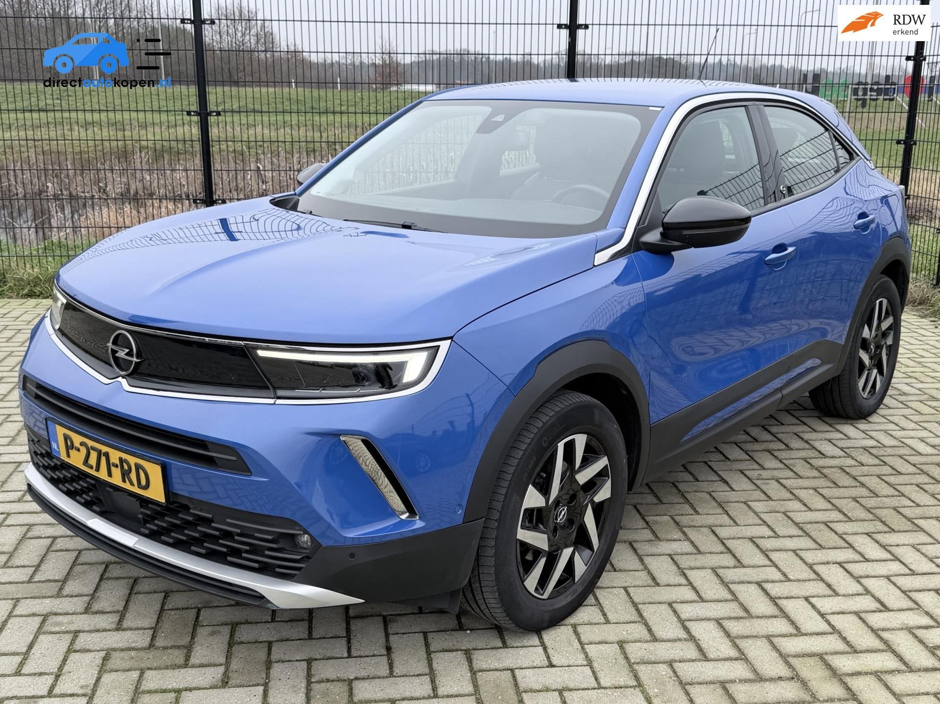 Opel Mokka-e Elegance 50-kWh 11kw bl. | Camera | PDC | Stoel, Zwart, 1498 kg, Te koop, 833 min