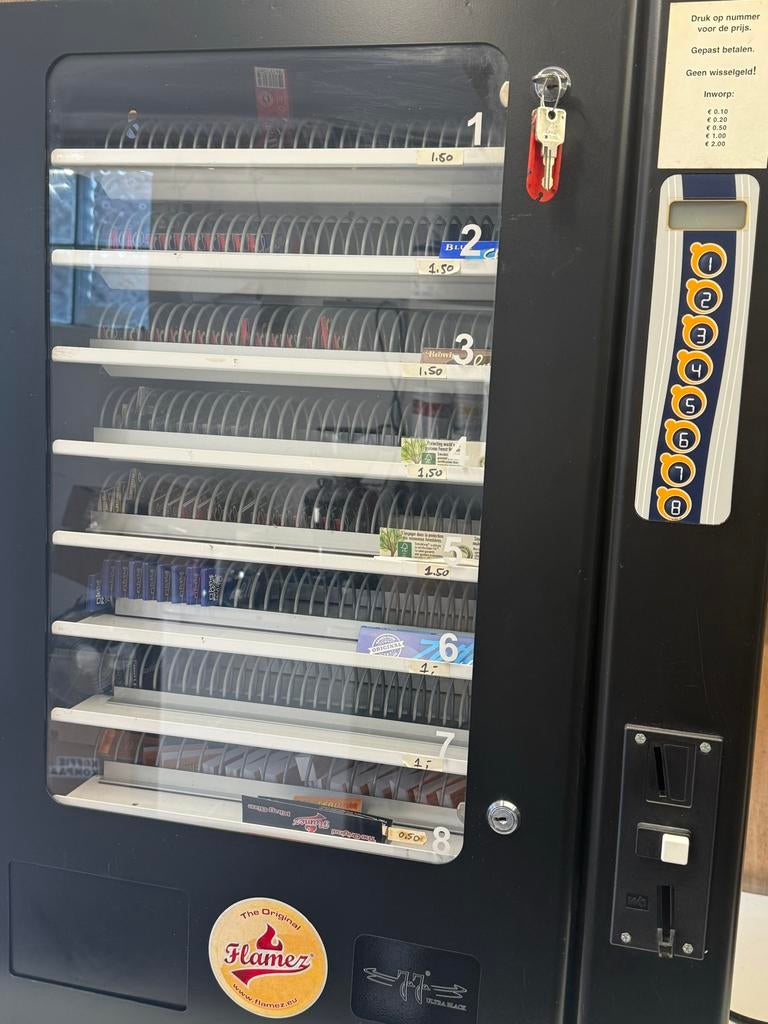 Vloeitjes automaat, Ophalen, Gebruikt, Automaat, Info@Automaatvloeitjes.com