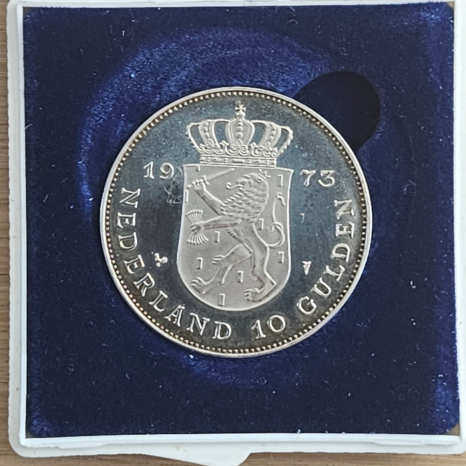 zilveren Tientje 1973 Proof, Koningin Juliana, Zilver, Ophalen of Verzenden, Losse munt
