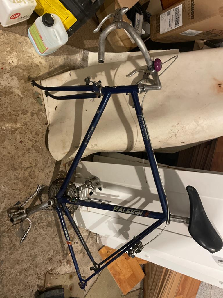 Vintage Raleigh Criterium racefiets frame, Fietsen en Brommers, Fietsonderdelen, Gebruikt, Frame, Staal, Racefiets, Ophalen