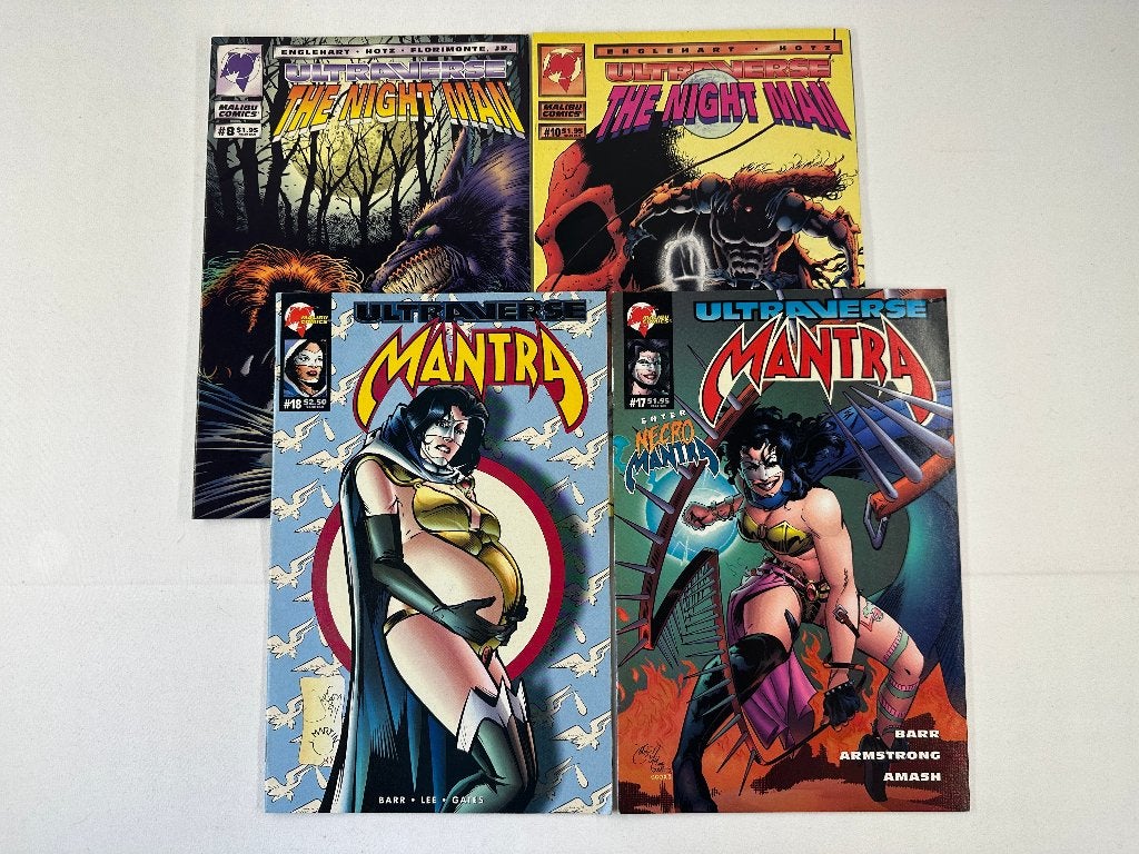 Malibu Comics Ultraverse 4 stuks Mantra en The Night Man, Amerika, Diverse auteurs, Ophalen of Verzenden, Zo goed als nieuw
