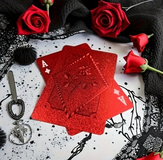 Red Rose waterdichte speelkaarten / poker set (54 kaarten), Ophalen of Verzenden, Nieuw, Speelkaart(en)