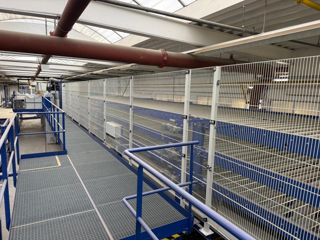 Veiligheidsrekken Machineafscherming Brühl FLEX 180/200 cm, Ophalen