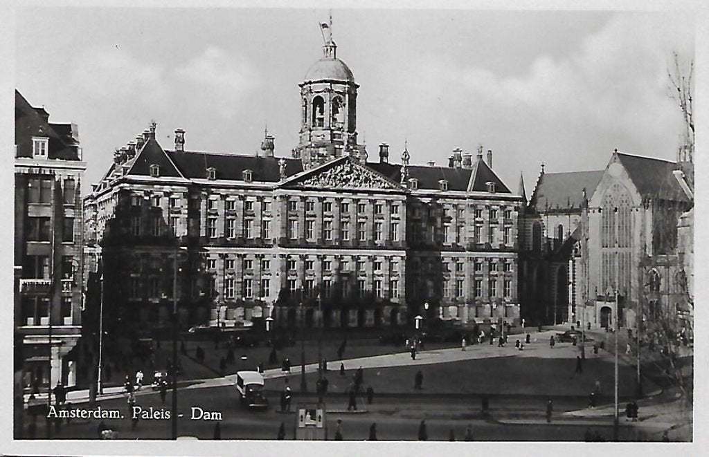 Amsterdam- -Paleis - Dam., Verzenden, 1940 tot 1960, Ongelopen, Noord-Holland