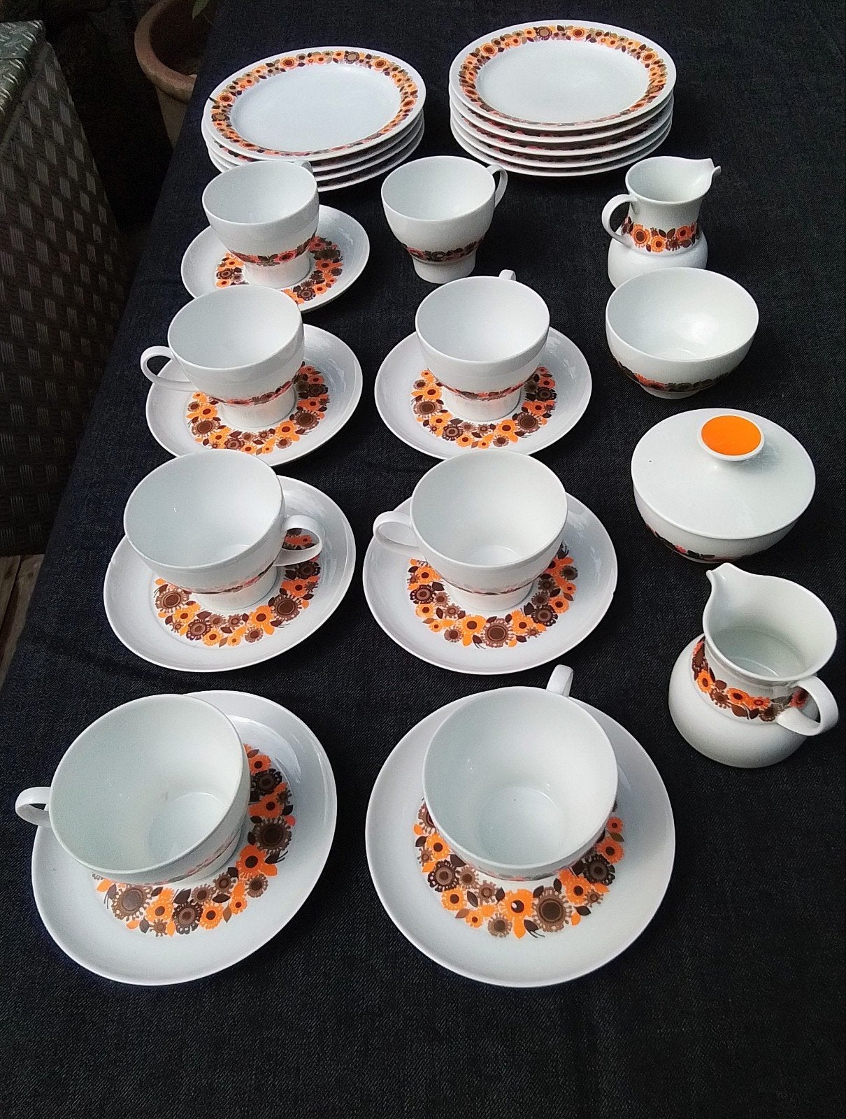 Vintage Thomas Germany Servies - Zonnebloem Design, Ophalen of Verzenden