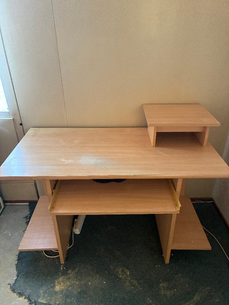 Buro, Demontabel, Gebruikt, Bruin, Ophalen of Verzenden