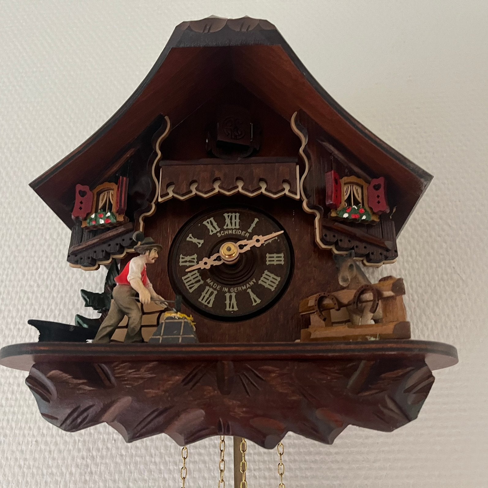 Originele Koekoeksklok, Ophalen