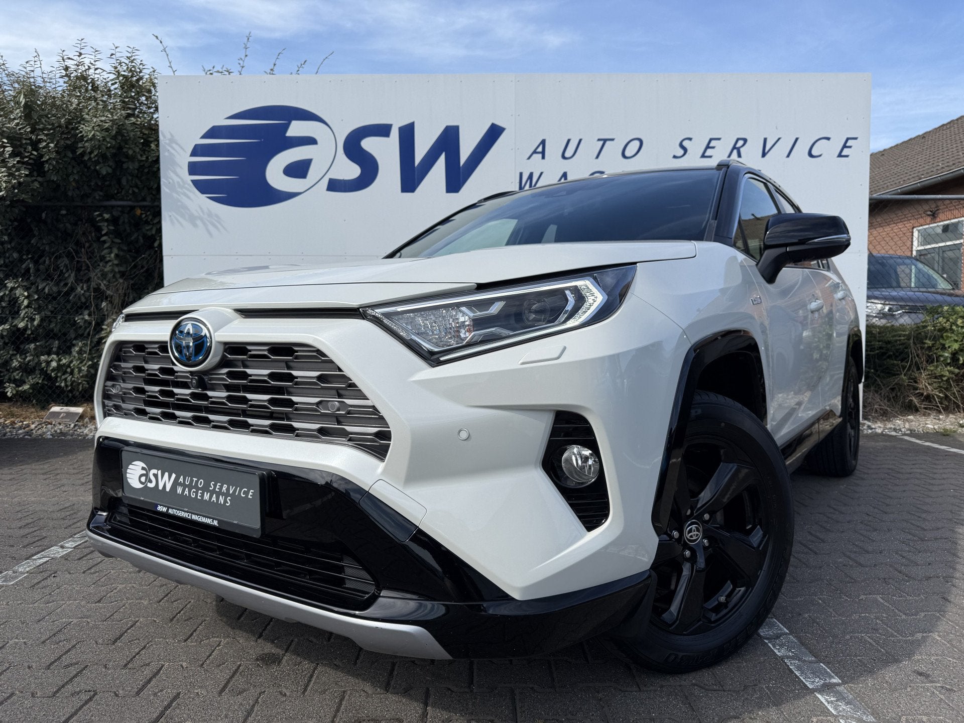 Toyota RAV4 2.5 Hybrid Bi-Tone | ACC | Parelmoer | 360* Came, Dealer onderhouden, Gebruikt, 4 cilinders, Wit