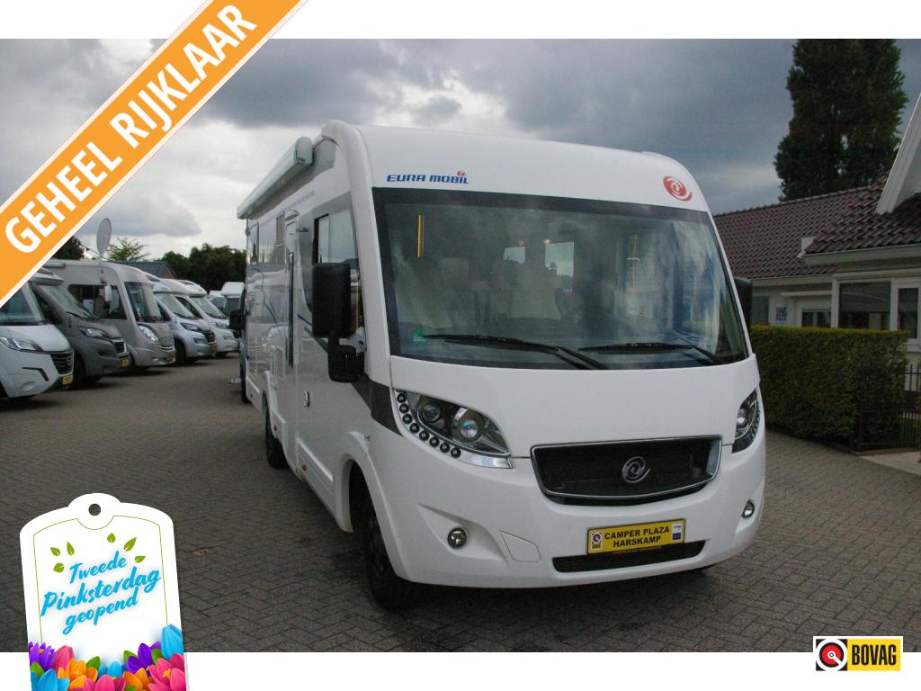 Eura Mobil Integra Line 720 EB Enkele bedden, XXL Garage., Caravans en Kamperen, Campers, Integraal, Fiat, Airbags, Vloeistofverwarming