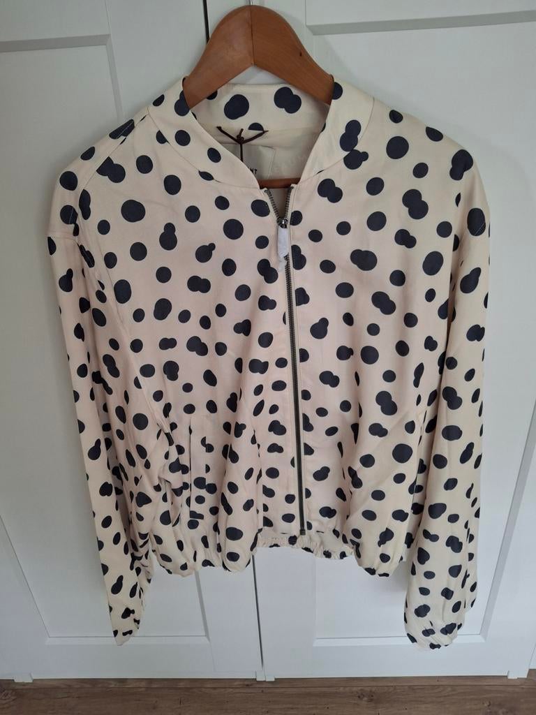 Beaumont jasje Chica beige blauw stip 40 nieuw, Ophalen of Verzenden, Nieuw, Maat 38/40 (M), Blauw