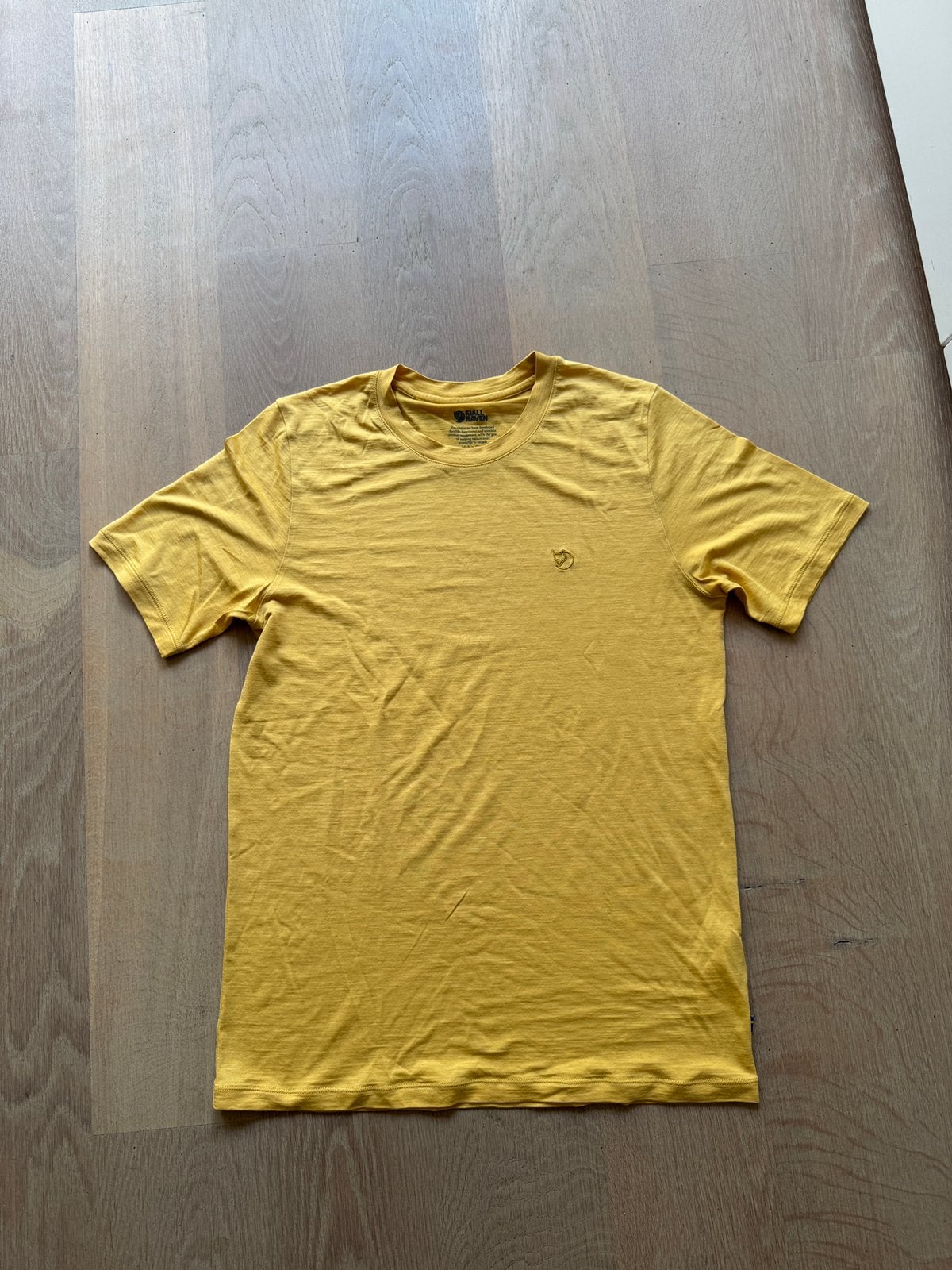 Nette fjallraven abisko wool shirt ss maat m geel wol, Ophalen of Verzenden, Zo goed als nieuw, Geel