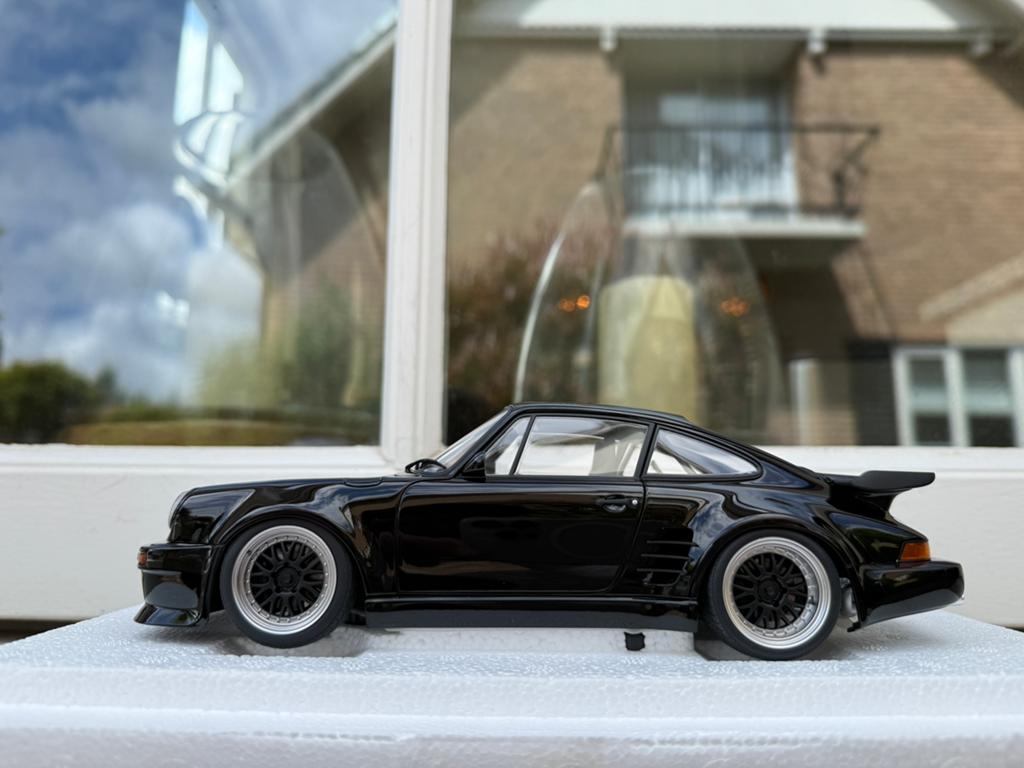 1:18 Porsche 911 930 Turbo Wangan Midnight Blackbird Autoart, Hobby en Vrije tijd, Modelauto's | 1:18, Auto, Autoart, Nieuw, Ophalen of Verzenden