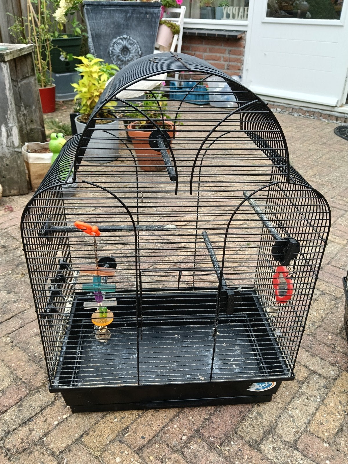Vogelhok(ken) en toebehoren., Dieren en Toebehoren, Vogels | Hokken en Kooien, Ophalen, Gebruikt, Metaal, Vogelkooi