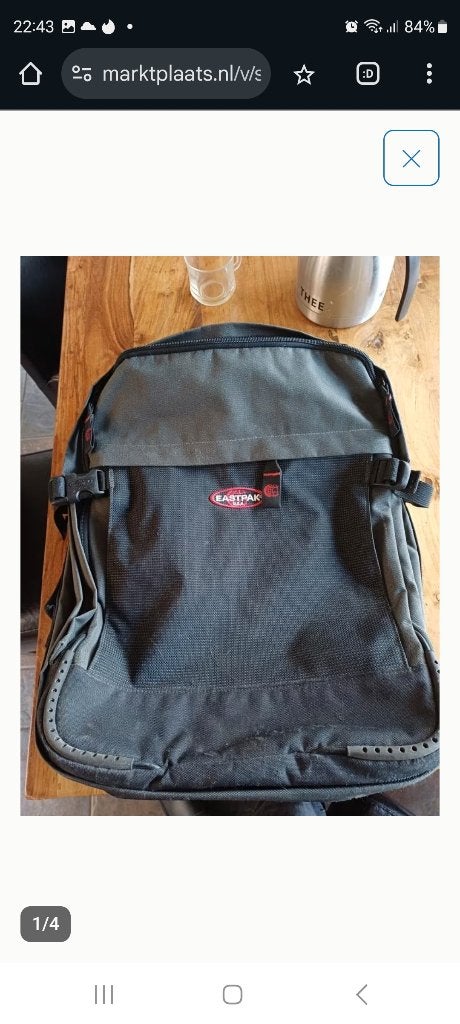 Rugzak (trolley), 40 tot 60 cm, Gebruikt, Ophalen of Verzenden, Grijs