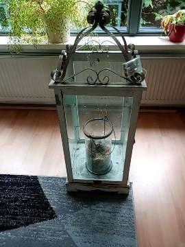 windlicht/lantaarn riverdale, Huis en Inrichting, Woonaccessoires | Kandelaars en Kaarsen, Ophalen, Overige materialen, Gebruikt