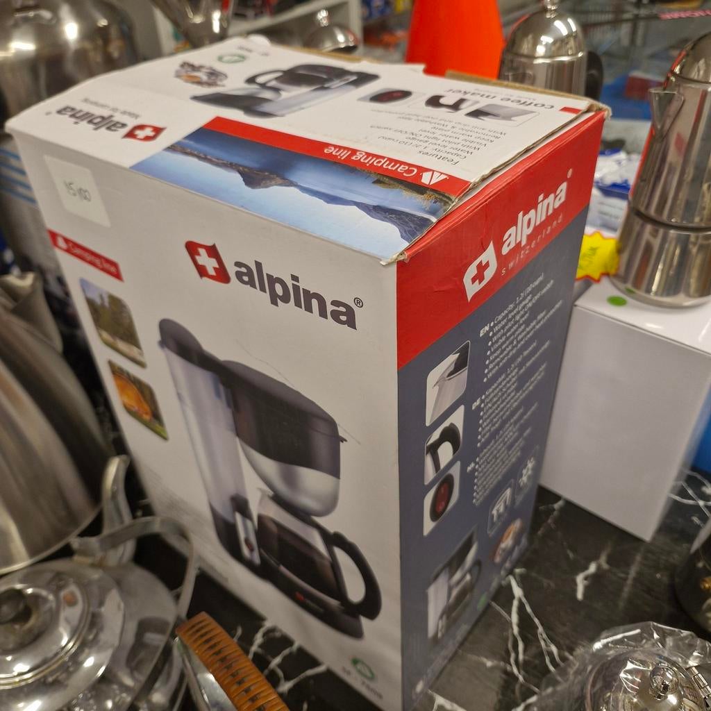 Alpina Koffiezetapparaat - Compact en Handig, Witgoed en Apparatuur, Koffiezetapparaten, Gebruikt, Gemalen koffie, Koffiemachine