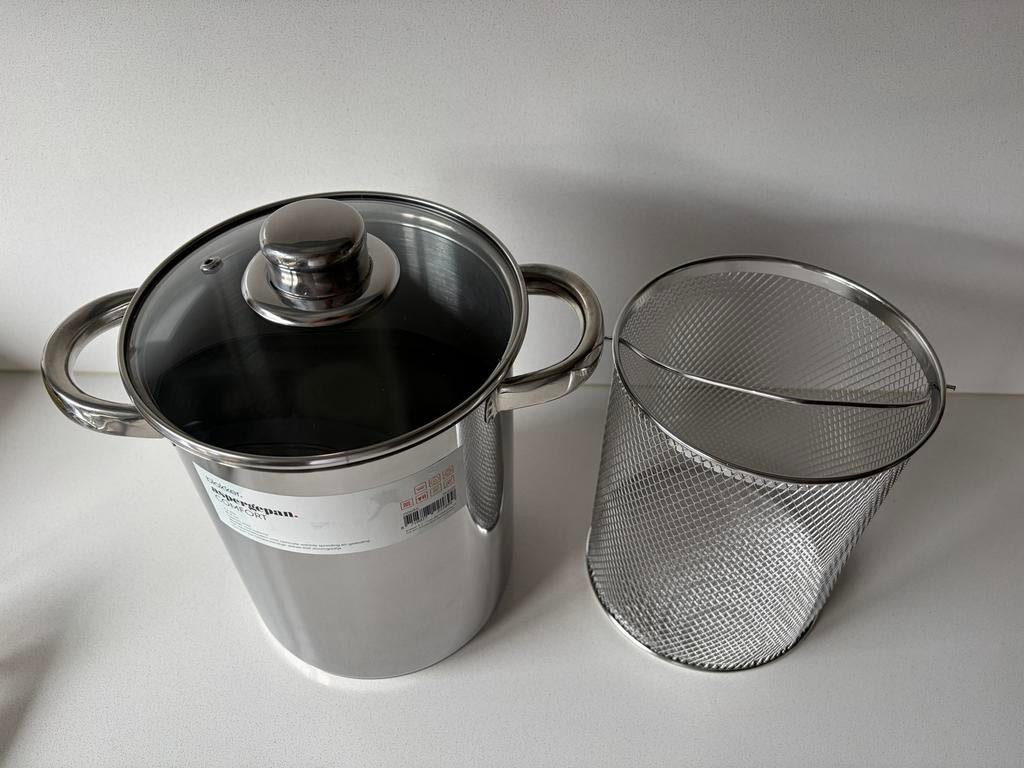Blokker Aspergepan Comfort RVS 4,2L Ø16cm Inductie, Huis en Inrichting, Keuken | Potten en Pannen, Nieuw, Kookpan of Snelkookpan