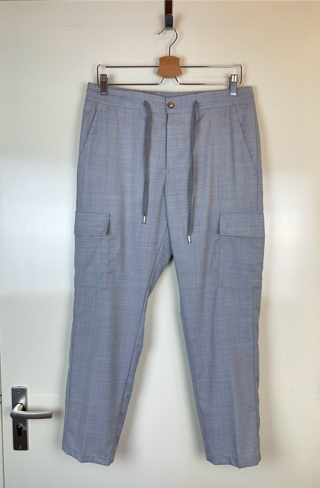 MARCO PESCAROLO Tor Wool Trousers Cargo Pants Old Money IT50, Verzenden, Zo goed als nieuw, Maat 48/50 (M), Grijs