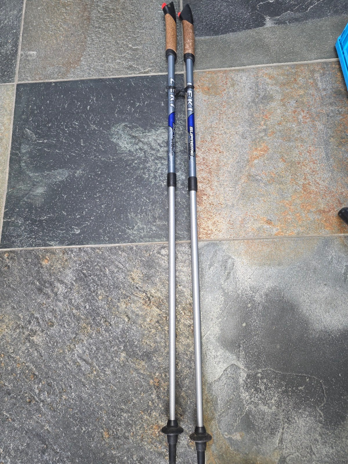Leki Supreme Titanium Wandelstokken, Ophalen of Verzenden, Gebruikt, Wandelstok