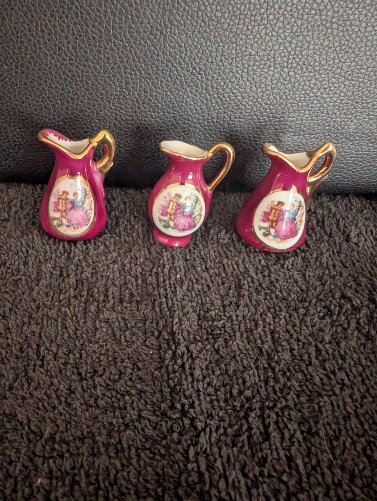 Set van 3 miniatuur kannetjes limoges, Ophalen of Verzenden