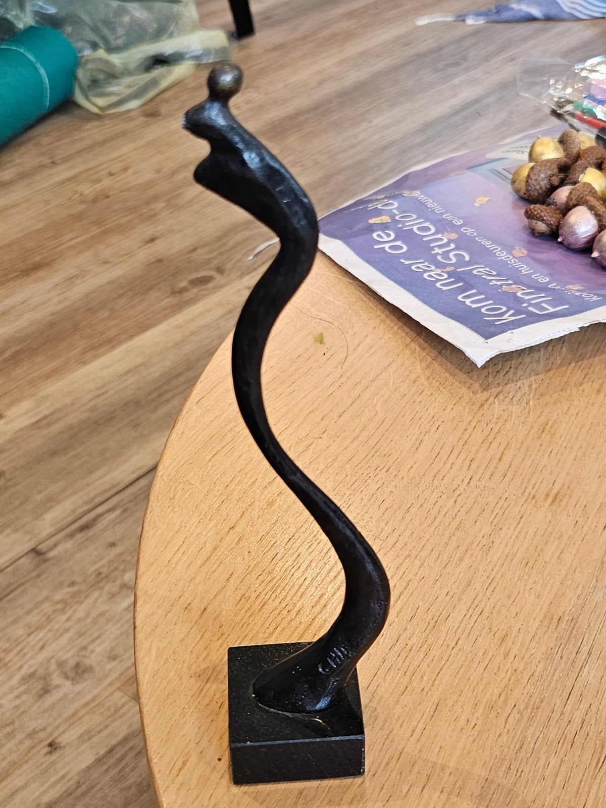 bronzen scultuur gesigneerd, Verzamelen, Ophalen of Verzenden, Nieuw