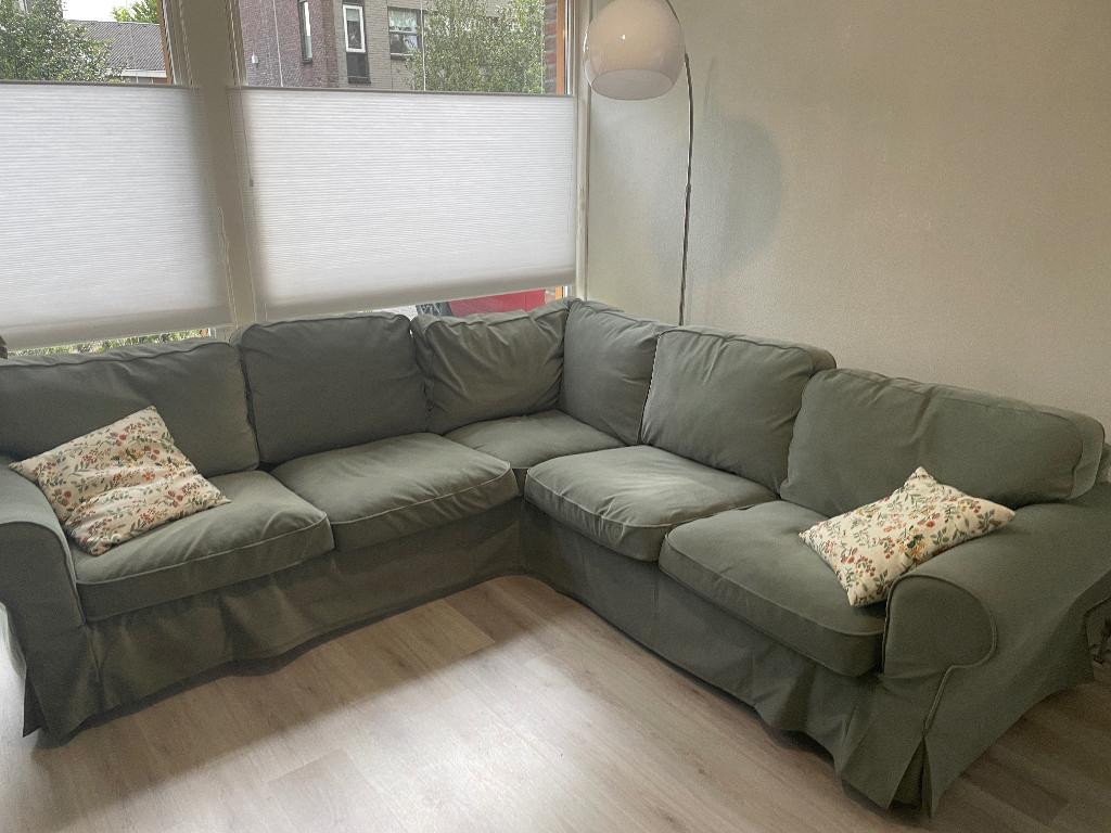 IKEA Hoekbank Ektorp, Huis en Inrichting, Banken | Bankstellen, 250 tot 300 cm, Hoekbank, 75 tot 100 cm, Ophalen of Verzenden