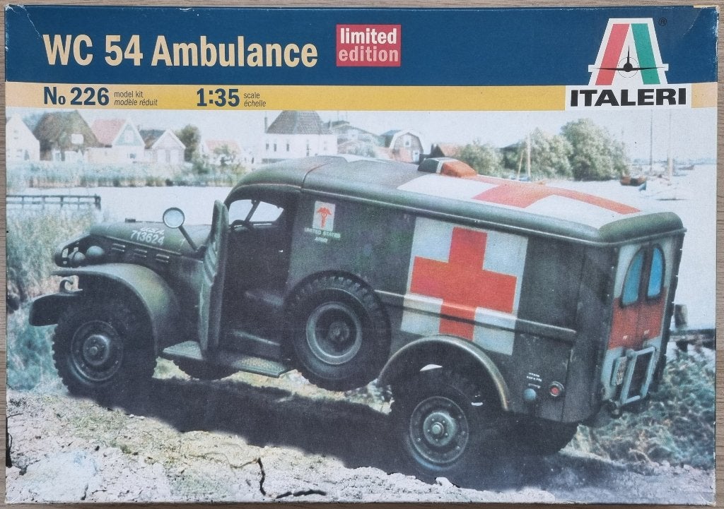 Italeri 1:35 #226 WWII U.S. Dodge WC 54 Ambulance, Hobby en Vrije tijd, Modelbouw | Auto's en Voertuigen, 1:32 tot 1:50, Nieuw
