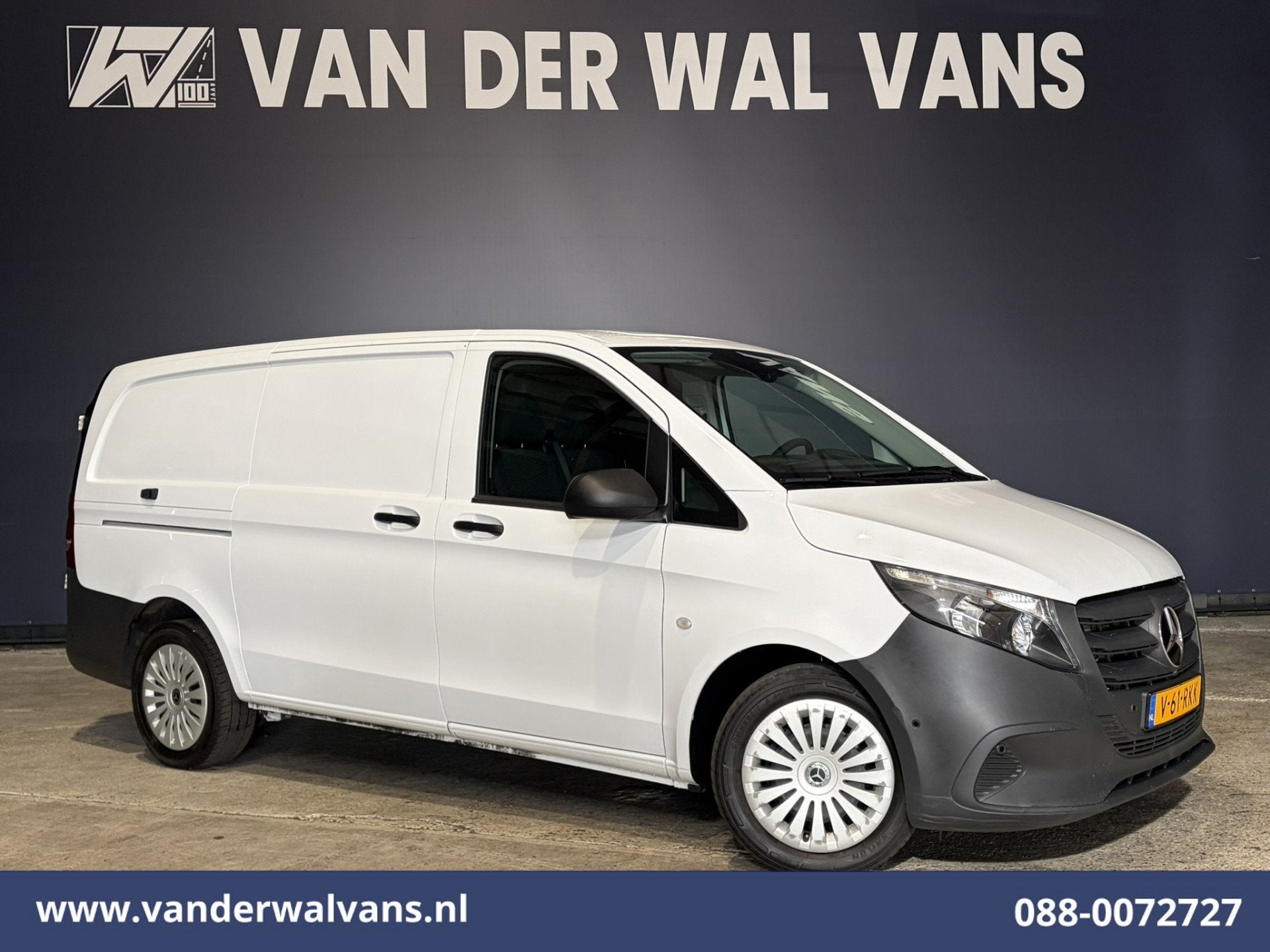 Mercedes-Benz Vito 116 CDI 164pk L2H1 2025 Model Euro6 Airco, Dealer onderhouden, 2000 kg, Wit, Mercedes-Benz