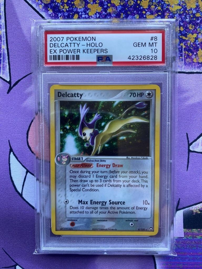 Delcatty Holo - Ex Power Keepers - PSA 10, Ophalen of Verzenden, Nieuw, Losse kaart, Foil