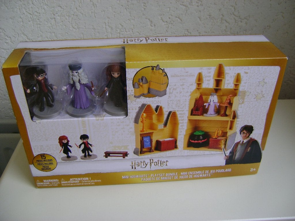 harry potter mini hogwartsset met 3 figuren en 12 assesoires, Ophalen of Verzenden, Nieuw, Actiefiguurtje