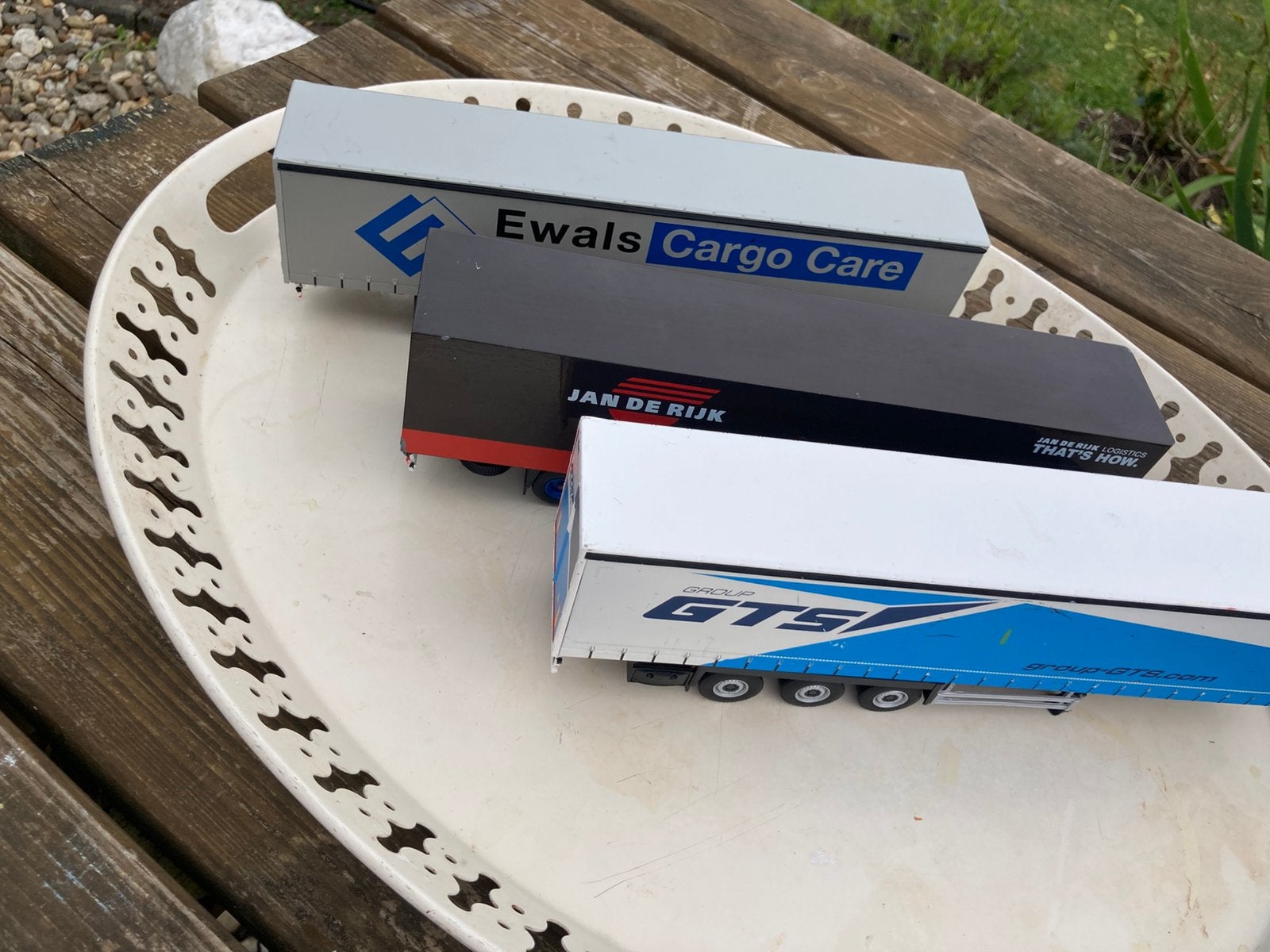 WSI & Tekno 1:50 Opleggers GTS, Ewals Cargo, Jan de Rijk (B-, Ophalen of Verzenden, Gebruikt