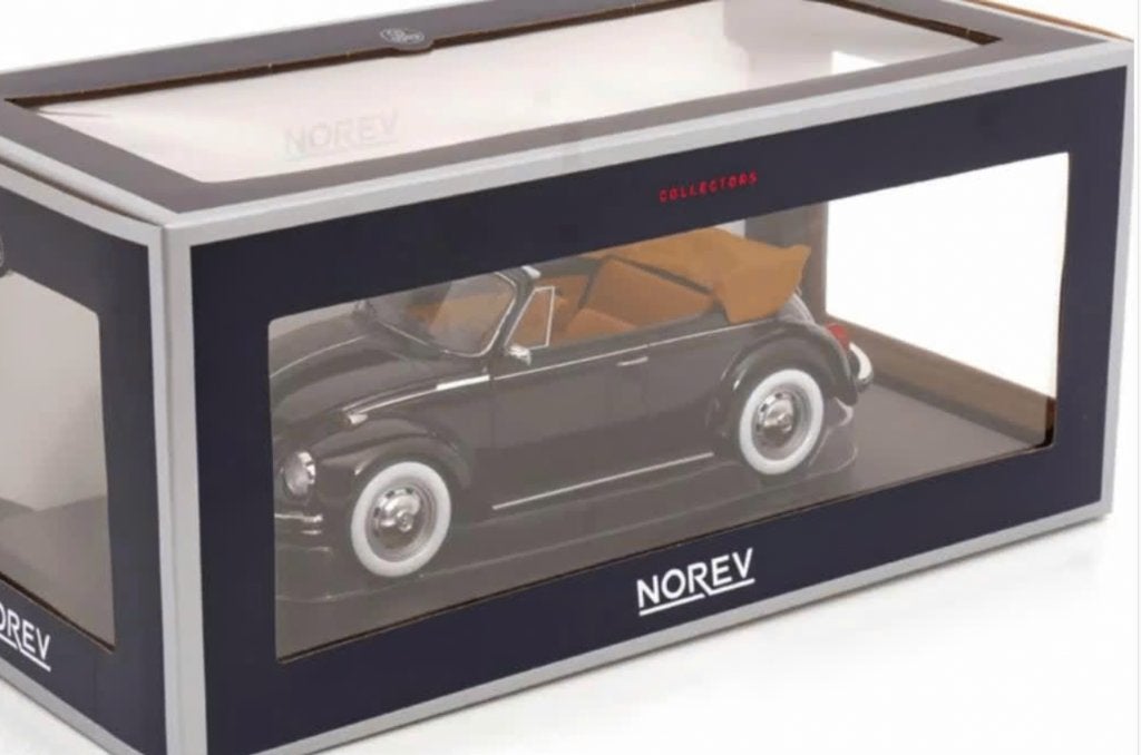 VW 1303 Cabriolet 1972 Zwart schaal 1/18 NOREV ref. 188533, Verzenden, Nieuw, Auto, Norev