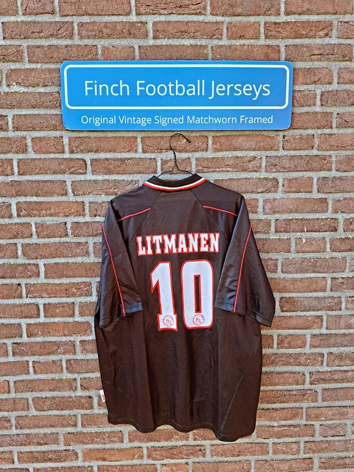 ORIGINAL VINTAGE AJAX AWAY 98/99 JARI LITMANEN 10 XXL, Verzenden, Zo goed als nieuw, Ajax, Shirt