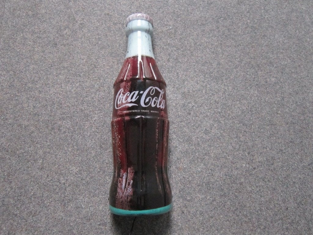 COCA COLA LAMP LICHTRECLAME, Verzamelen, Ophalen, Zo goed als nieuw, Lichtbak of (neon) lamp