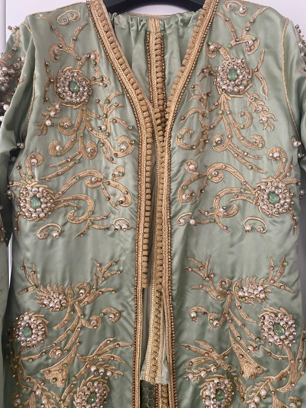 Caftan Takshita met onderkant Hennafeest maat 36/38, Overige typen, Ophalen of Verzenden, Zo goed als nieuw, Maat 36 (S)