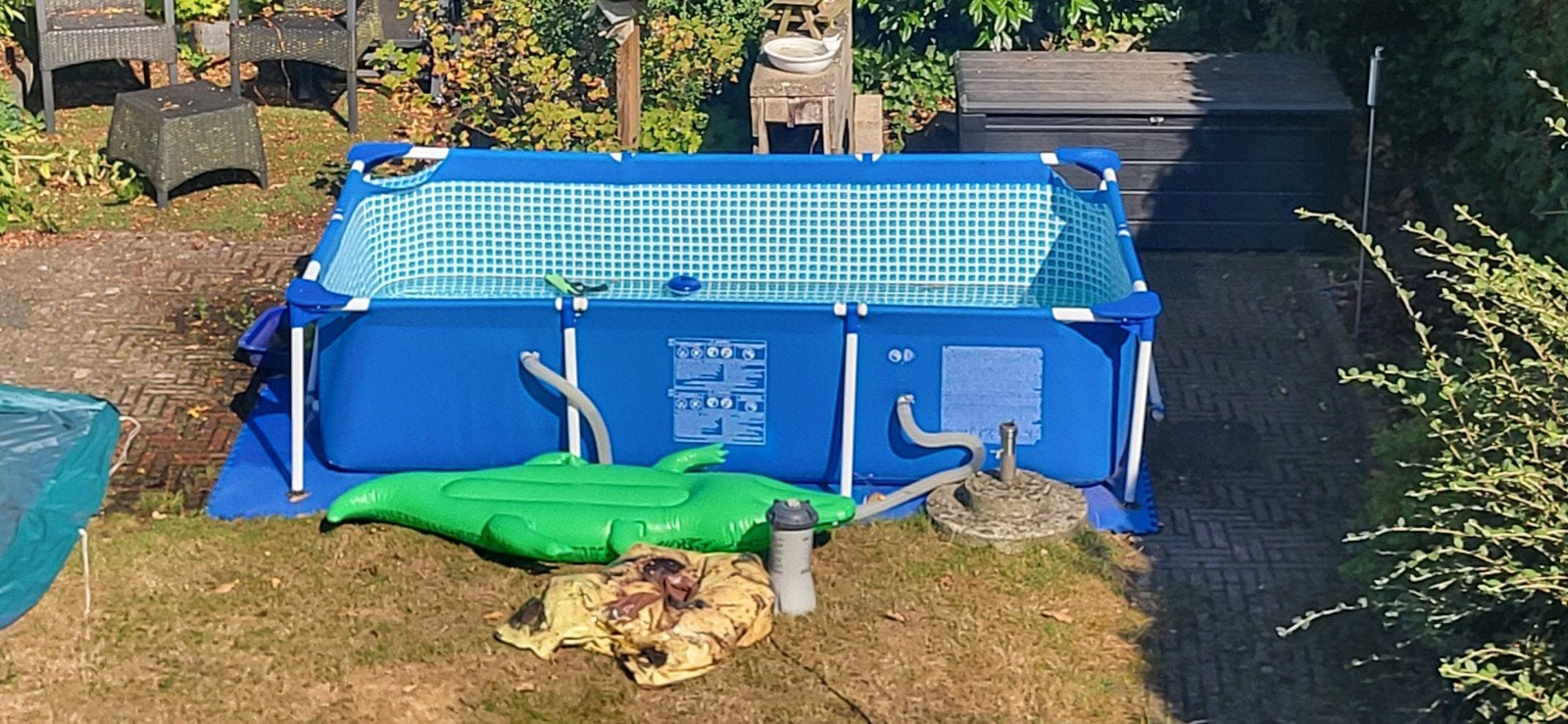 Intex Opzetzwembad 1.65x2.65 met pomp en alle toebehoren, Ophalen, Gebruikt, Minder dan 80 cm, Minder dan 200 cm