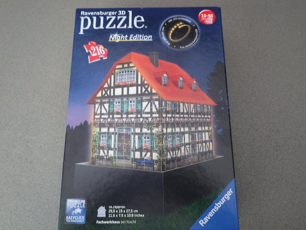 3D puzzel fachwerkhaus dei, Ophalen, Minder dan 500 stukjes, Zo goed als nieuw, Rubik's of 3D-puzzel