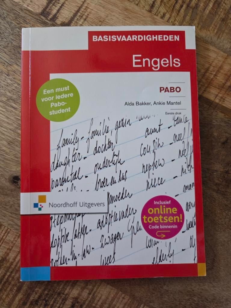 Basisvaardigheden Engels PABO - Noordhoff Uitgevers, Engels, Nieuw, Ophalen of Verzenden, Alda Bakker, Ankie Mantel