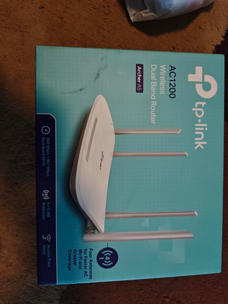 TP-Link Archer A5 AC1200 Draadloze Dual Band Router, Ophalen of Verzenden, Nieuw, Router, TP-Link