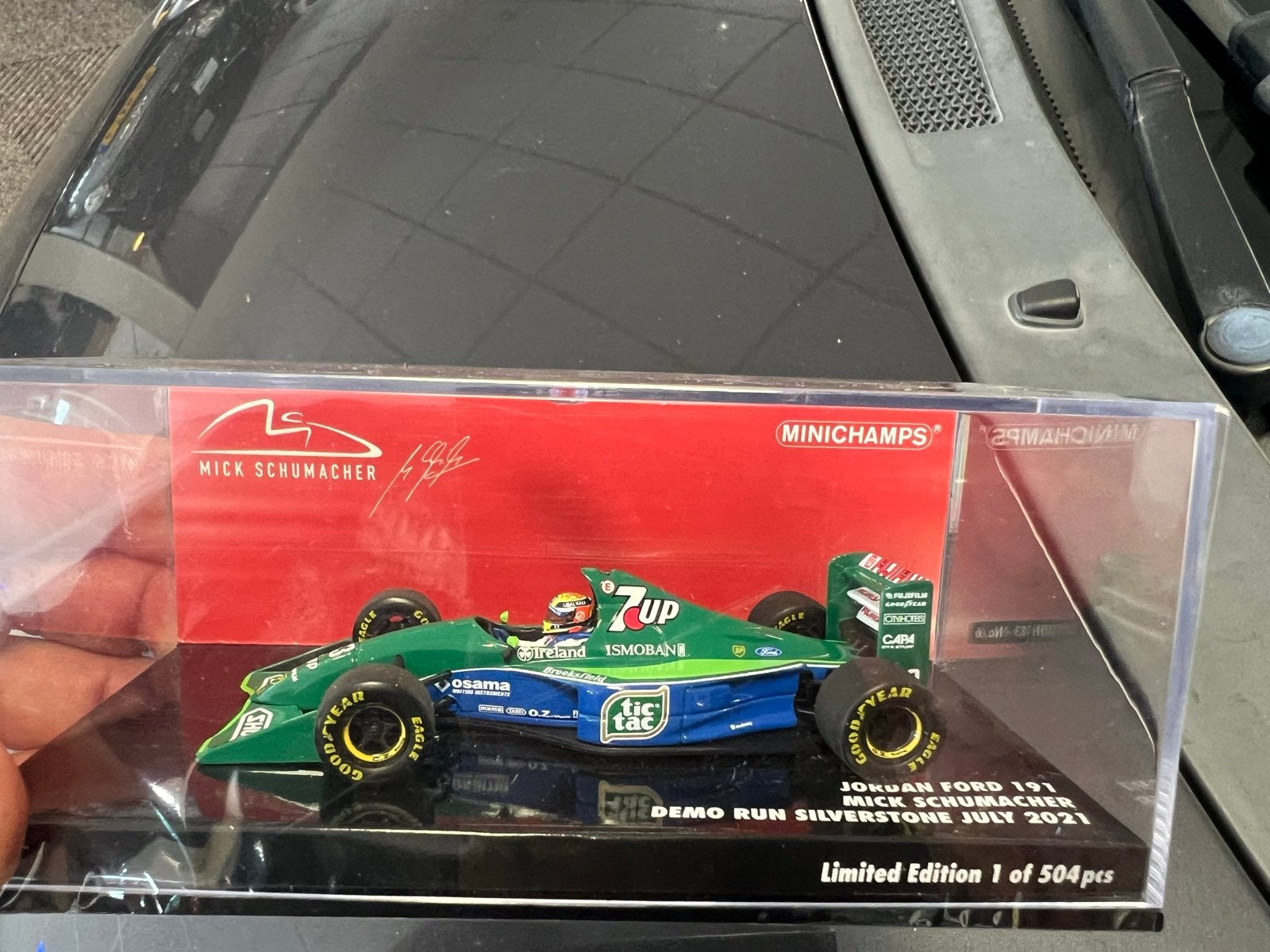 Minichamps Jordan Ford 191 Mick Schumacher Silverstone 2021, Ophalen of Verzenden, Zo goed als nieuw, Formule 1