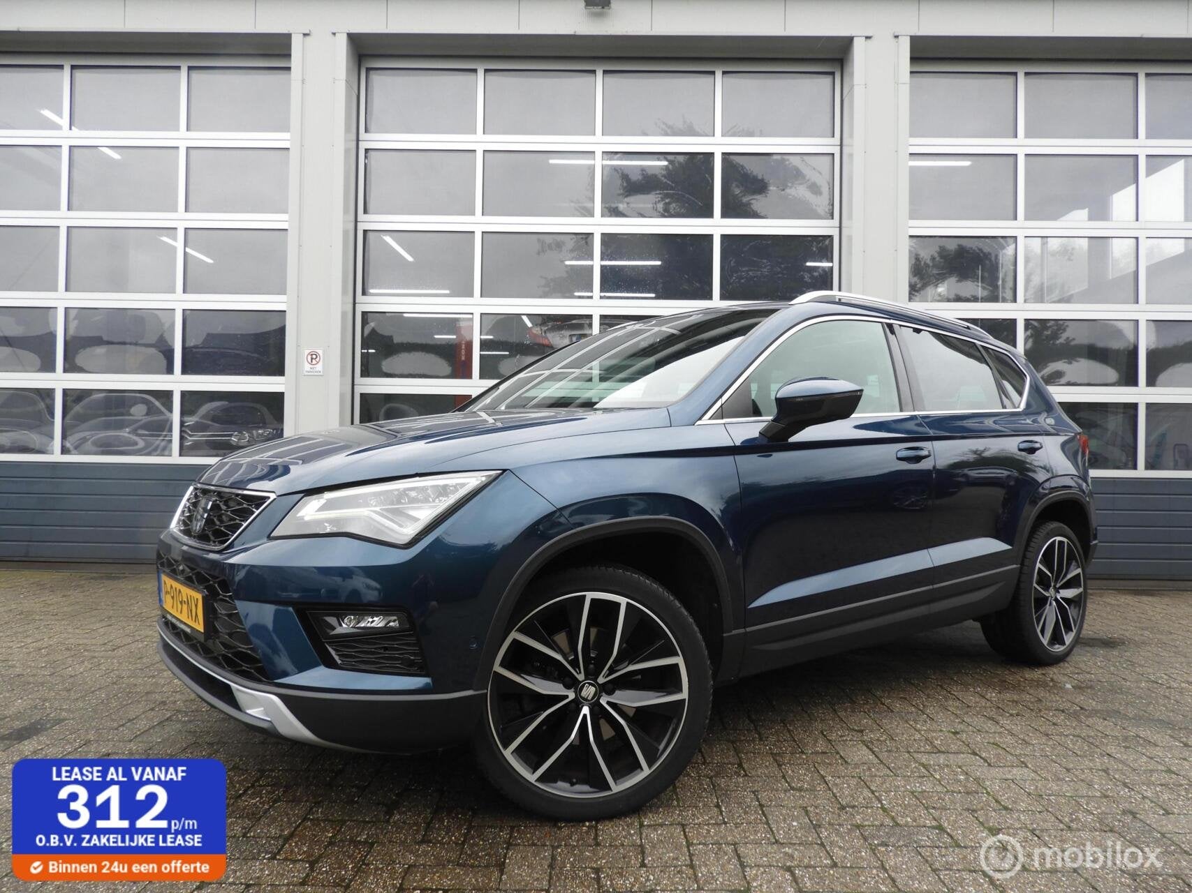 Seat Ateca 1.4 EcoTSI Xcellence Business, Auto's, Seat, Gebruikt, 4 cilinders, 150 pk, Blauw